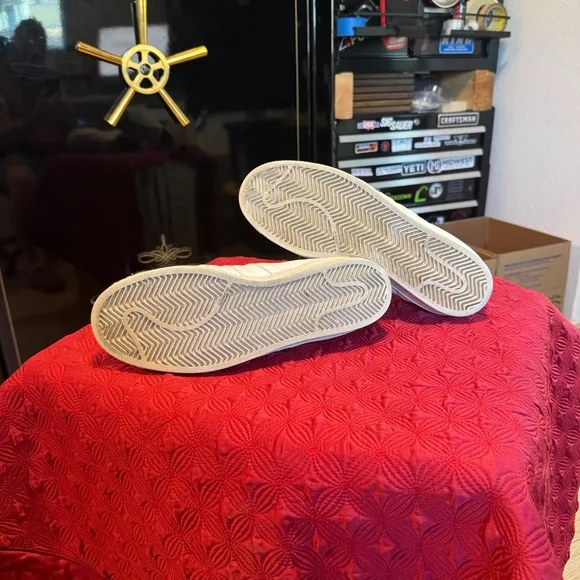 Adidas Superstar Shell Toe White Sneakers Size 11 - Picture 4 of 6